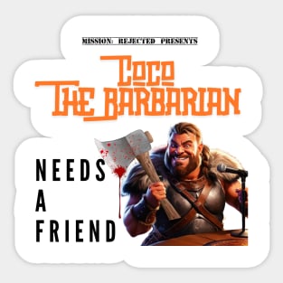 Coco The Barbarian Sticker